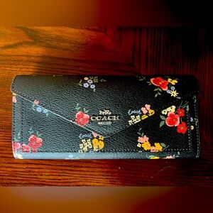 Coach floral wallet